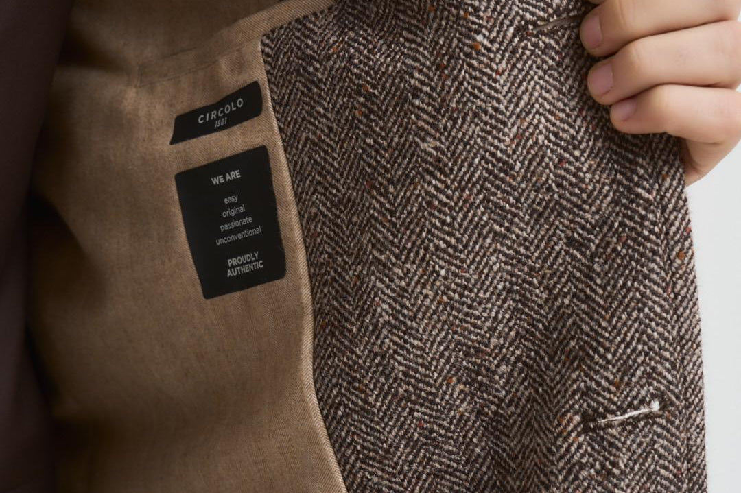 Cappotto uomo raglan tortora CN5115 CORTECCIA CIRCOLO 1901 