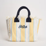 Borsa donna colette a righe gialla e bianca COLETTE 02600L MC2 SAINT BARTH 