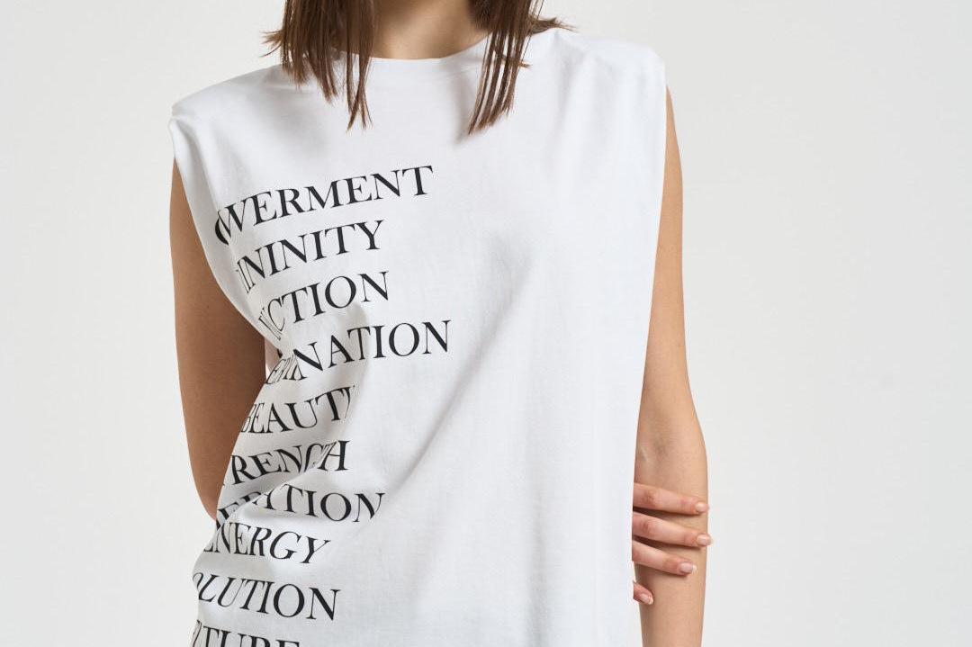 T-shirt donna bianca con scritte MA70P 270 ELISABETTA FRANCHI 