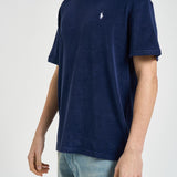 T-shirt uomo girocollo in spugna blu 710A12492 005 RALPH LAUREN 