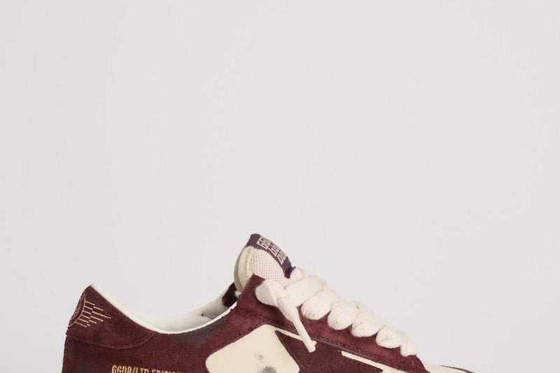 Sneakers donna Stardan bordeaux GWF00333 F00727040527 GOLDEN GOOSE 
