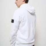 Felpa uomo bianca con cappuccio 6100045 S0051V0001 STONE ISLAND 