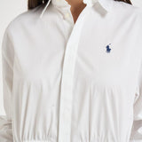 Abito donna chemisier corto bianco 211B19986 003 RALPH LAUREN 