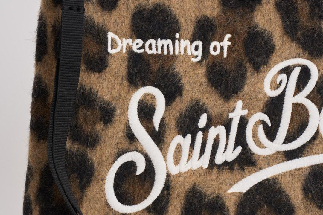 Pochette donna Aline Felt Leo animalier ALINE FELTLEO18 MC2 SAINT BARTH 