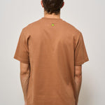 T-shirt uomo girocollo marrone ATH084 094 BARROW 