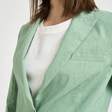 Giacca donna monopetto verde menta 106597 A34I FREDAT80 PINKO 