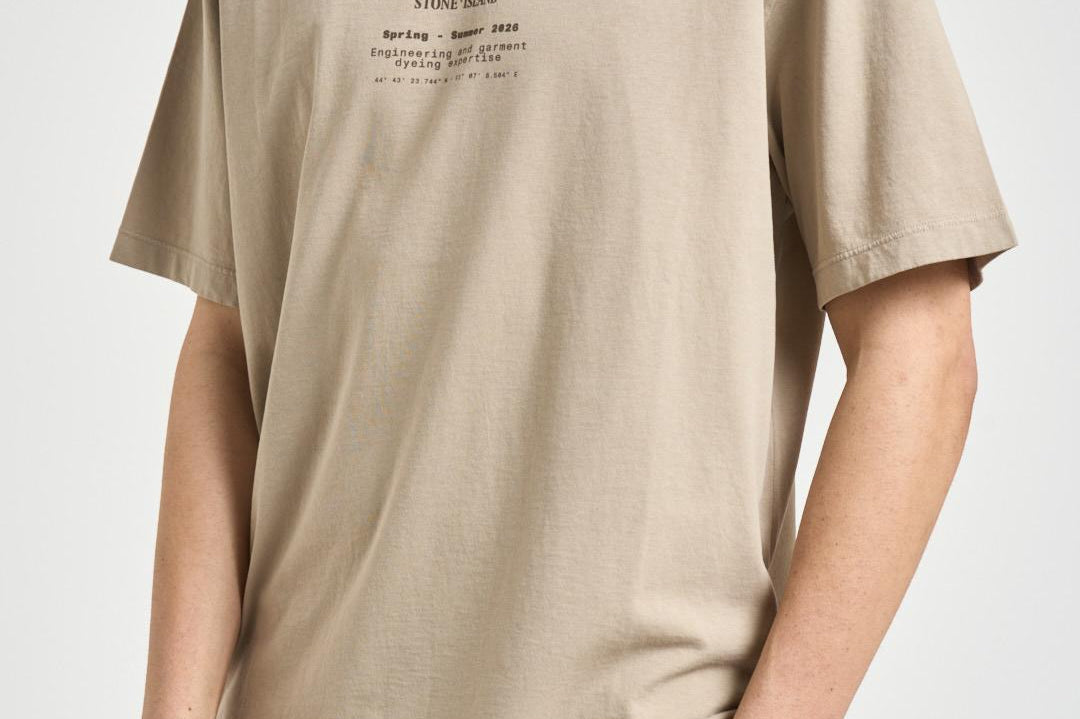 T-shirt uomo con stampa beige 2100001 S0285V009A STONE ISLAND 