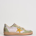 Sneakers donna Ball Star grigia e gialla GWF00117 F00814583251 GOLDEN GOOSE 
