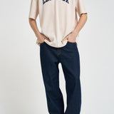 T-shirt uomo in tessuto traforato panna 1001449 EGGNOGWHITE LES DEUX 