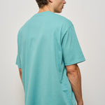 T-shirt uomo girocollo celeste AMU037CL03 C0024 AMISH 
