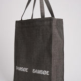 Borsa shopper donna in tessuto grigia U25300006 WASHEDBLACK SAMSØE SAMSØE 