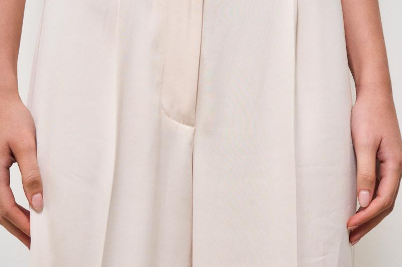 Pantalone donna Saby a palazzo rosa SABY IVORY IRO 
