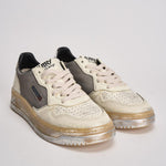 Sneakers donna Medalist Low Super Vintage bianco e argento AVLW ME01 AUTRY 
