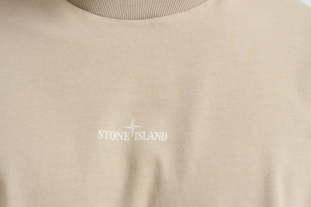 T-shirt uomo girocollo beige 2100037 S0241V009A STONE ISLAND 