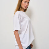 T-shirt donna girocollo bianca MA60N 270 ELISABETTA FRANCHI 