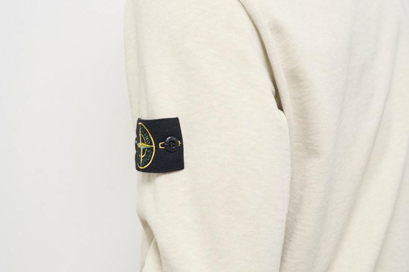 Felpa uomo girocollo avorio 6100020 S0060V0195 STONE ISLAND 