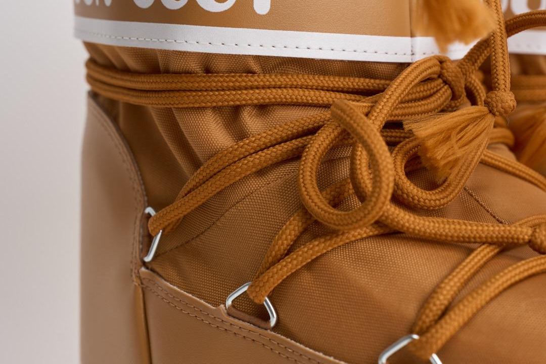 Stivale donna da neve cammello in nylon 1409340 M008COGNAC MOON BOOT 