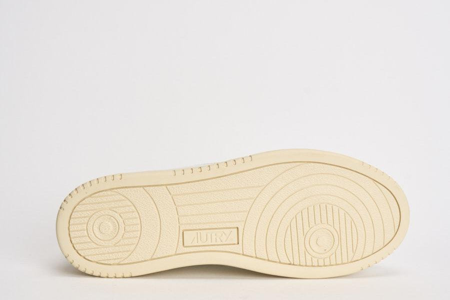 Sneakers uomo Medalist low bianca e tortora AULM LL27 AUTRY 