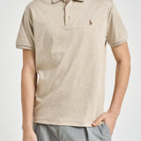 Polo uomo beige 710704319 502 RALPH LAUREN 