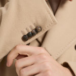 Cappotto uomo doppiopetto beige ARDEN 350001EA810 TAGLIATORE 