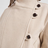 Cappotto donna Hanis corto panna MA0267FB B1D03I23EC ISABEL MARANT 
