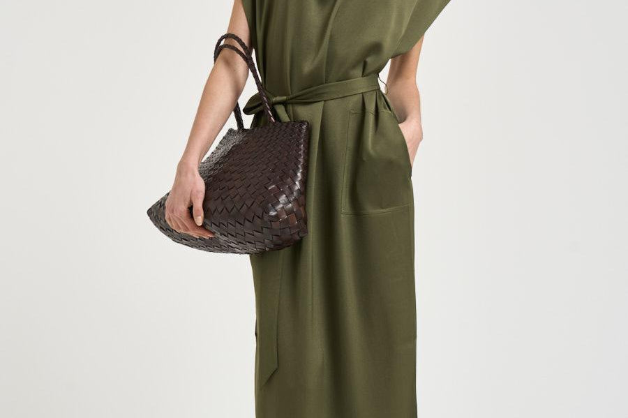 Abito donna chemisier verde militare 31325 0328LAUREL GREEN FILIPPA K 