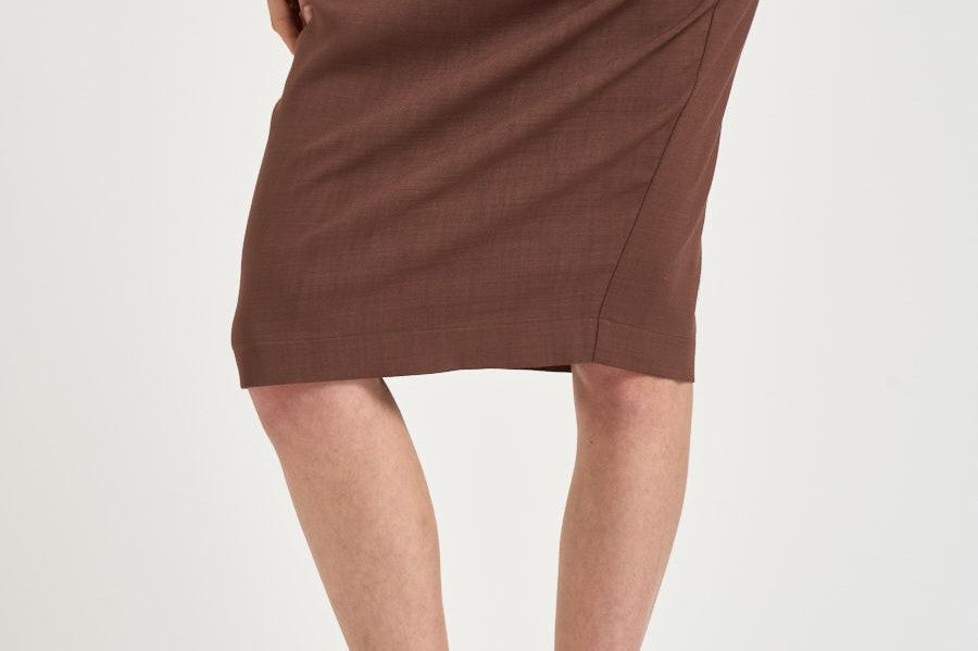Gonna donna longuette marrone 106449A2W6 EDWENAL78 PINKO 