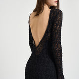 Abito donna in pizzo nero 14896 8001 FORTE FORTE 