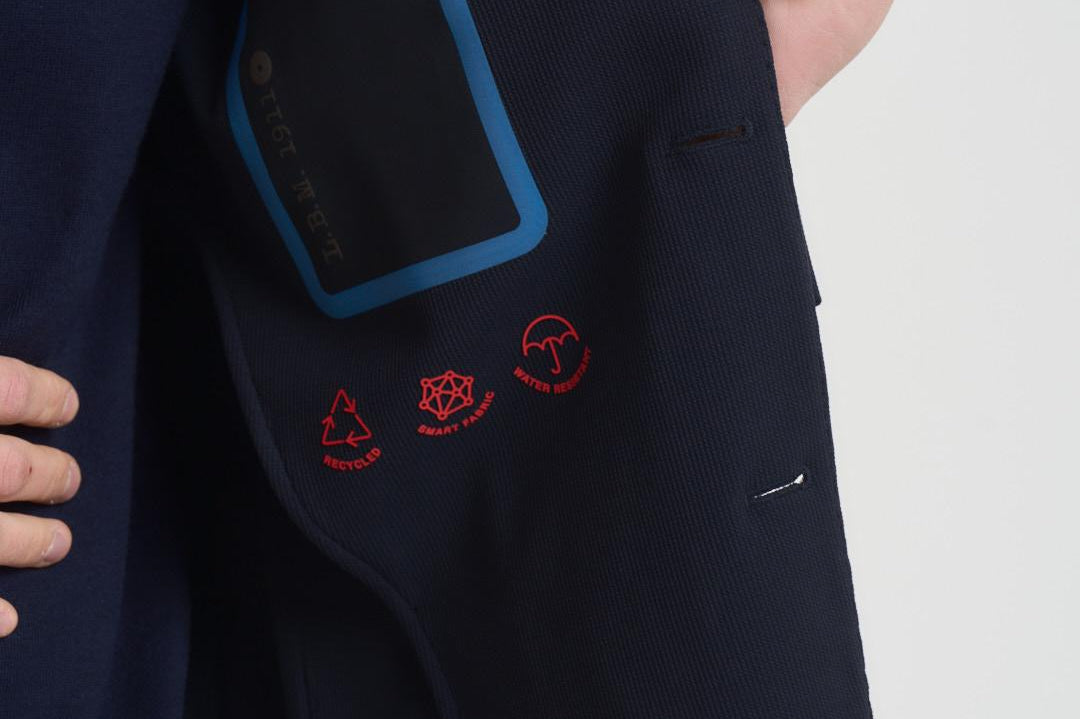 Giacca uomo monopetto blu scuro 2844 557171 L.B.M. 