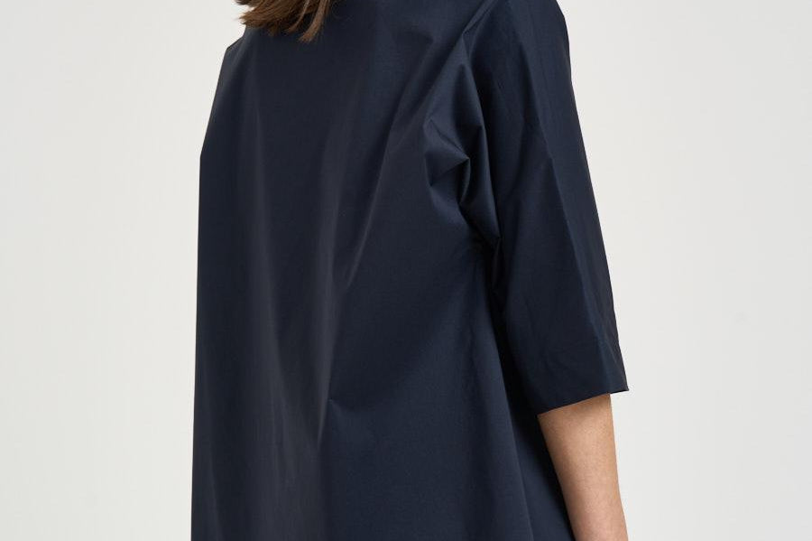 Camicia donna manica a tre quarti blu L6SK15 N08 LIVIANA CONTI 