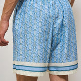 Bermuda uomo monogram celeste GH9928 GIL LACOSTE 