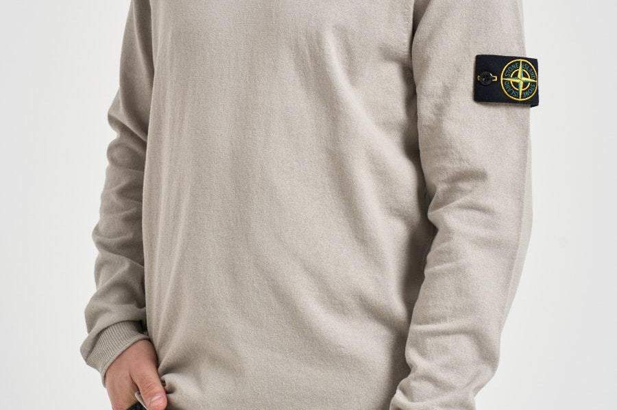 Maglia uomo girocollo grigio chiaro 5100062 S00B9V0061 STONE ISLAND 
