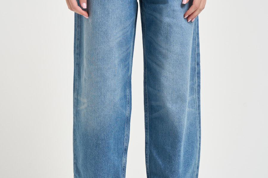 Jeans donna gamba dritta in denim blu 103857A341 ESTELLEPJF PINKO 