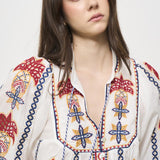 Camicia donna fantasia ricamata 332385 MARYS FARM RIO GLOBAL 