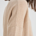 Maglione donna girocollo beige AMELIE 02ORGANIC KUJTEN 