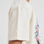 T-shirt uomo girocollo bianca con stampa TT13012 VINTAGEWHITE0028 RHUDE 