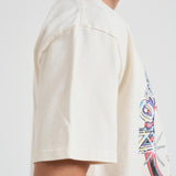 T-shirt uomo girocollo bianca con stampa TT13012 VINTAGEWHITE0028 RHUDE 