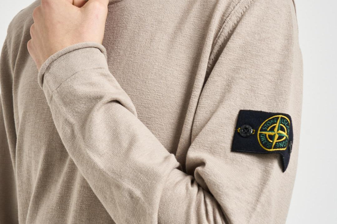 Maglia uomo girocollo beige 5100052 S00B0V009A STONE ISLAND 