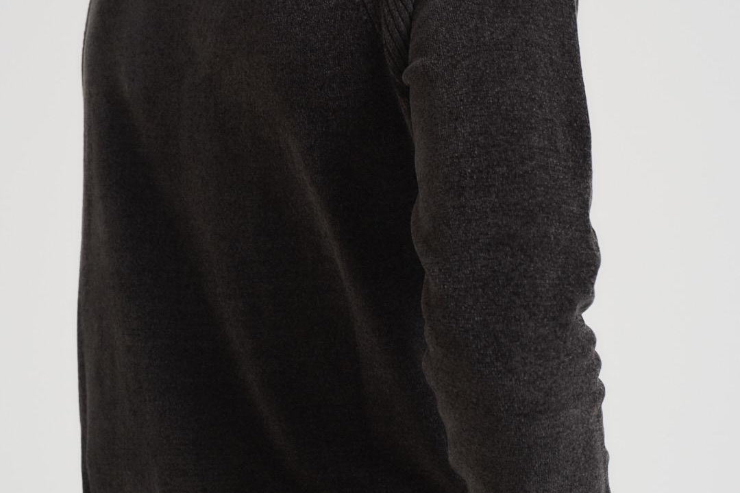 Maglia uomo girocollo in ciniglia grigio antracite W25132 11 RRD 