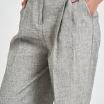 Pantalone donna palazzo grigio mélange 106918 A3ASZZ2 PINKO 