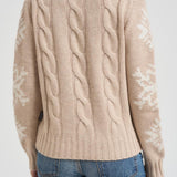 Maglia donna a trecce beige ADLER NORDIC11 MC2 SAINT BARTH 