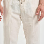 Pantalone uomo in lino bianco PG26 04 PERFECTION 