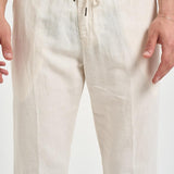 Pantalone uomo in lino bianco PG26 04 PERFECTION 