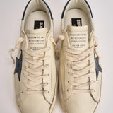 Sneakers uomo Super-star crema e blu GMF00101 F00416415430 GOLDEN GOOSE 