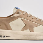 Sneakers uomo Stardan bianca e beige GMF00667 F00814015875 GOLDEN GOOSE 