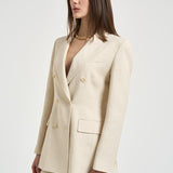 Giacca donna doppiopetto Raisa panna D420266 RAISA26003 P.a.r.o.s.h. 