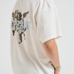 T-shirt uomo bianca con stampe MLM100369 FLATWHITE REPRESENT 