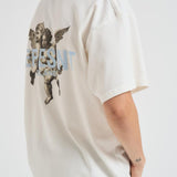 T-shirt uomo bianca con stampe MLM100369 FLATWHITE REPRESENT 