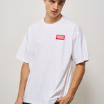 T-shirt uomo girocollo bianca con logo A14947 ONIAR100 DIESEL 