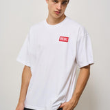 T-shirt uomo girocollo bianca con logo A14947 ONIAR100 DIESEL 